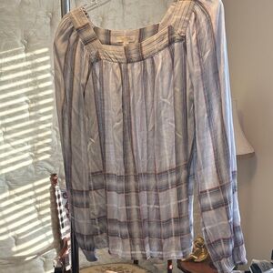 LC Lauren Conrad Multicolor Striped Blouse
